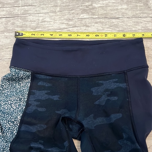 Lululemon Athletica Wunder Under Sashiko Inkwel Camo Patch Leggings Women’s Sz 6 - Picture 7 of 12